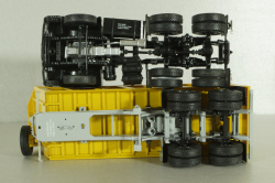 МАЗ-6422 (ранний) с п/прицепом самосвалом МАЗ-9506-20  1990, серый/желтый, Автоистория 1:43