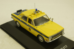 Газ-24 Волга Милиция 1973г. Из к/ф "Иван Васильевич меняет профессию", VVM013, VVM 1:43