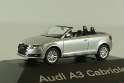 Audi A3 Cabriolet (8P), 2006 Silver, 501.08.033.12, Herpa 1:87