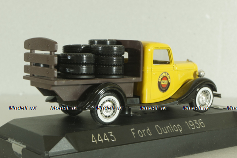 Ford V8 Dunlop 1936, yellow, Solido 1:43