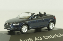 Audi A3 Cabriolet (8P), 2006 blue, 501.08.033.22, Herpa 1:87