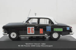 Газ-21 Волга 1962г., №86 Ралли 1000 озер, Финляндия, VVM051, VVM 1:43