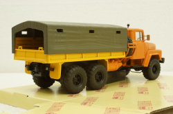 Краз-260 борт с тентом, оранжевый 1980, Н290, Наш Автопром 1:43