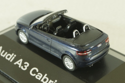 Audi A3 Cabriolet (8P), 2006 blue, 501.08.033.22, Herpa 1:87