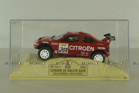 Citroen ZX Rallye Raid #201 Paris-Dakar 1996 P.Lartigue - M.Perrin, Norev 1:43