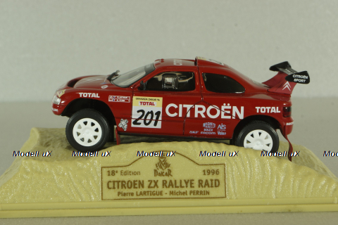 Citroen ZX Rallye Raid #201 Paris-Dakar 1996 P.Lartigue - M.Perrin, Norev 1:43