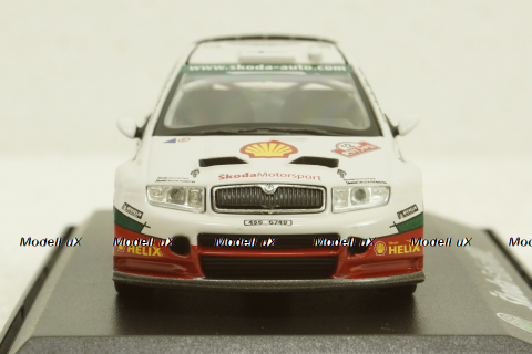 Skoda Fabia WRC Evo II , Rallye Japan 2005,  #12 Mikko Hirvonen, 143XAB601TF, Abrex 1:43