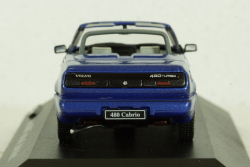 Volvo 480 Turbo Cabriolet 1990 blue, AVC023, Atlas Volvo Collection, 1:43