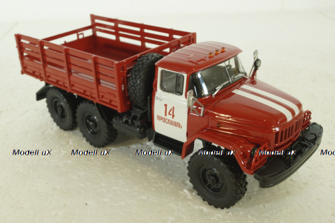 Зил-131 бортовой, пожарный, 100237, АвтоИстория 1:43