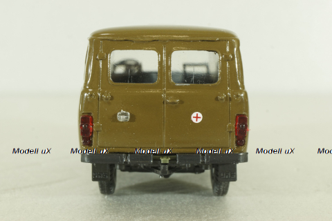 УАЗ-3962 хаки, медслужба, пластик, Агат 1:43