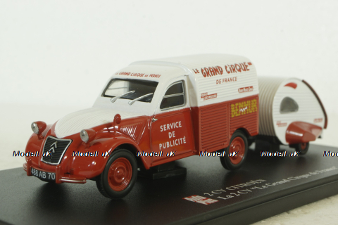 Citroen 2CV Fourgonnette du Grand Cirque de France, Hachette 1:43