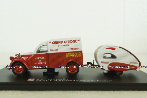 Citroen 2CV Fourgonnette du Grand Cirque de France, Hachette 1:43