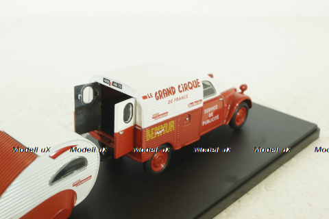 Citroen 2CV Fourgonnette du Grand Cirque de France, Hachette 1:43