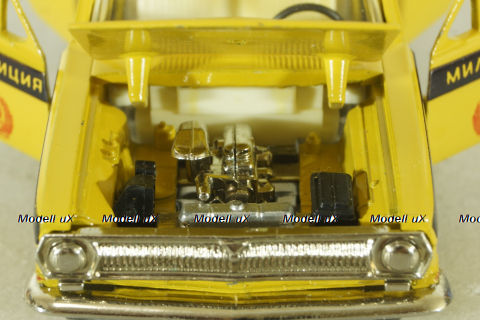 Газ-24 Волга Такси, желтая, октябрь 2003г., Агат 1:43