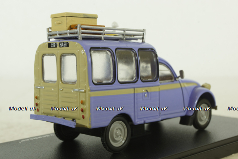 Citroen 2CV Depart en vacances, Hachette 1:43