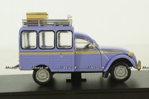 Citroen 2CV Depart en vacances, Hachette 1:43