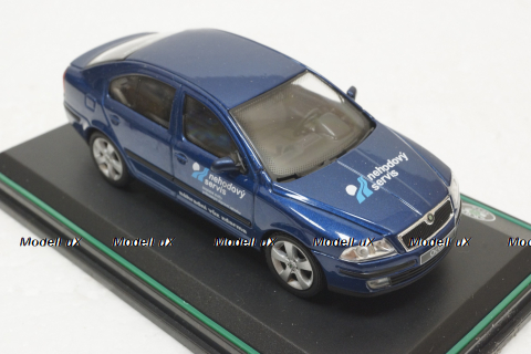 Skoda Octavia А5, Nehodovy Servis Deep Sea Blue, 143ABX001FR, Abrex 1:43