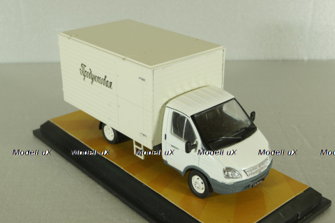 Газ-3302 Газель с термобудкой, белый, Model43 1:43