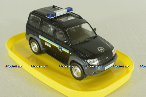 Уаз-3163 "Патриот" Беркут, черный, Model43 1:43