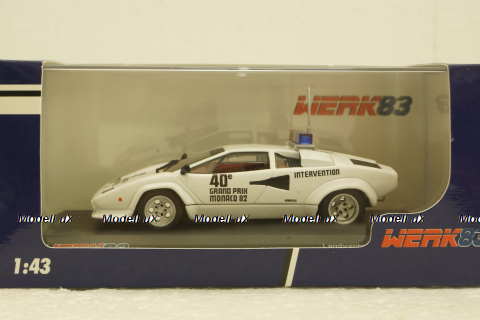 LAMBORGHINI COUNTACH SAFETY CAR MONACO GP F1 1982, Werk83 1:43