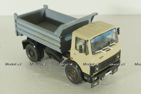 Маз-555102 самосвал 1988 бежево-серый, НАП (конверсия) 1:43