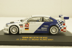 BMW M3 GTR V8 #42, JJ Lehto/J.Muller ALMS 2001, GTM006, IXO 1:43
