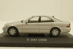 Mercedes S500 W220, silver, 1998, Altaya 1:43