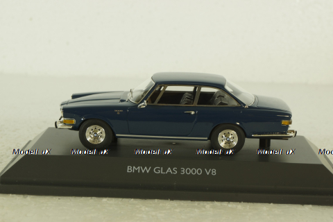 BMW Glas 3000 V8, blue, 450913200, Schuco 1:43