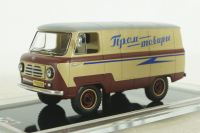 Уаз-450 Промтовары 1958, бежевый/бордовый, TruckTyr 1:43