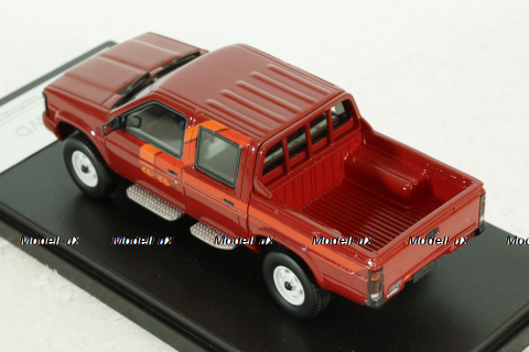 Datsun PickUp D21 Double Cab (Nissan Navara I), red, 1985, HS422RE, Hi-Story 1:43