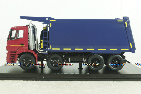 Камаз-65801-T5 самосвал, красный/синий, SSM1547, SSM 1:43
