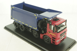 Камаз-65801-T5 самосвал, красный/синий, SSM1547, SSM 1:43
