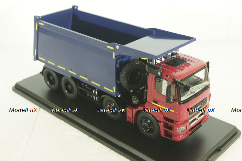 Камаз-65801-T5 самосвал, красный/синий, SSM1547, SSM 1:43