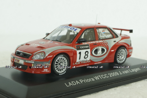 Ваз-2170 Lada Priora, WTCC 2009 J.van Lagen, 221705, DiP Models 1:43
