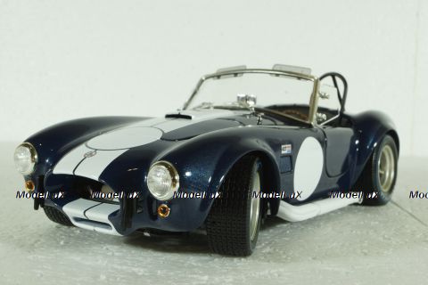 Shelby Cobra 427 S/C, dark blue/white, KYO8047DB, Kyosho 1:18