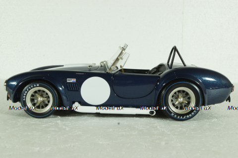 Shelby Cobra 427 S/C, dark blue/white, KYO8047DB, Kyosho 1:18