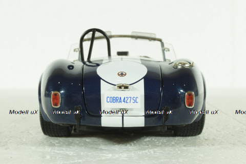 Shelby Cobra 427 S/C, dark blue/white, KYO8047DB, Kyosho 1:18