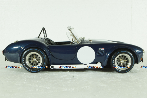 Shelby Cobra 427 S/C, dark blue/white, KYO8047DB, Kyosho 1:18