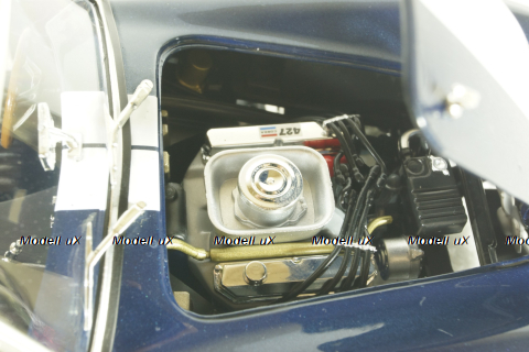 Shelby Cobra 427 S/C, dark blue/white, KYO8047DB, Kyosho 1:18