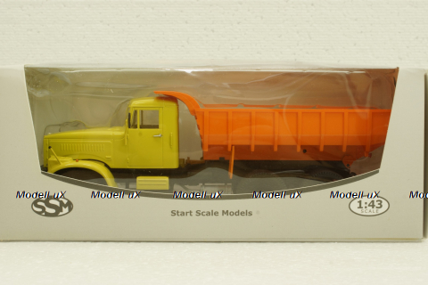 Краз-256 Б1, самосвал, оранжевый/желтый, SSM1025, SSM 1:43