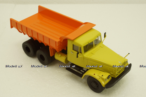 Краз-256 Б1, самосвал, оранжевый/желтый, SSM1025, SSM 1:43