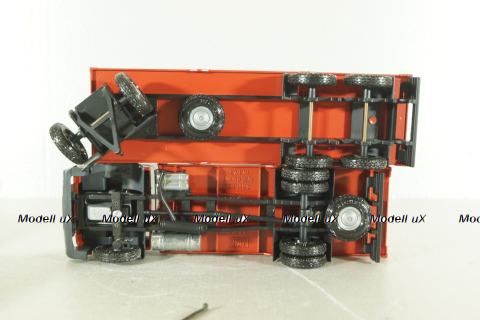 Mercedes 1729 truck, with trailer, red, 314, NZG 1:43