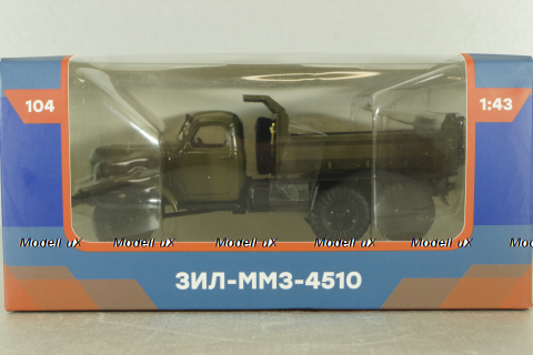 Зил-ММЗ-4510 самосвал 6х6 на шасси Зил-157, Легендарные грузовики СССР №104, Modimio 1:43