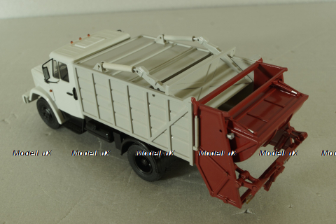 МКЗ-10 (4333) Мусоровоз на шасси Зил-4333, серый, 103375, Автоистория 1:43