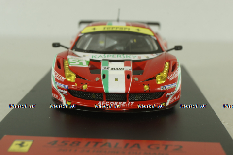 Ferrari F458 Italia GT2 24h LeMans AF Corse 2011, TSM11FJ018, Fujimi 1:43
