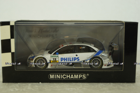 Audi A4 PHILIPS, Lucas Luhr, Audi Sport Team Rosberg, DTM 2007, Minichamps 1:43