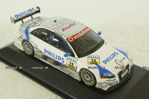 Audi A4 PHILIPS, Lucas Luhr, Audi Sport Team Rosberg, DTM 2007, Minichamps 1:43