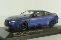 BMW M4 Competition Coupe (G82) 2020, blue metallic, 410020125, Minichamps 1:43