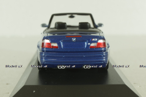 BMW M3 Cabriolet (E46) 2001, blue, 431020031, Minichamps 1:43