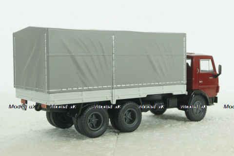 Камаз-5320 с тентом, красный/серый, KLN037, Kultovni Nakladaky Minule Ery #37, 1:43